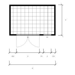 Cottage Shed Floor Plan