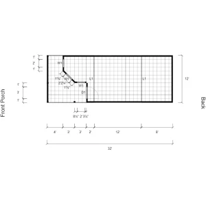Double Lofted Barn Cabin Floor Plan