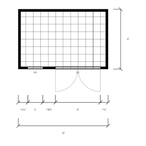 Garden Shed Floor Plan