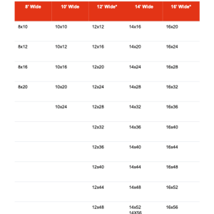 Signature Side Utility Sizes