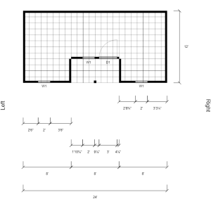 Center Cabin Standard Floor Plan