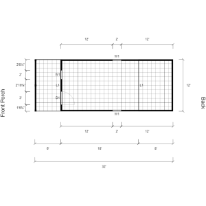 Lofted Barn Cabin Standard Floor Plan